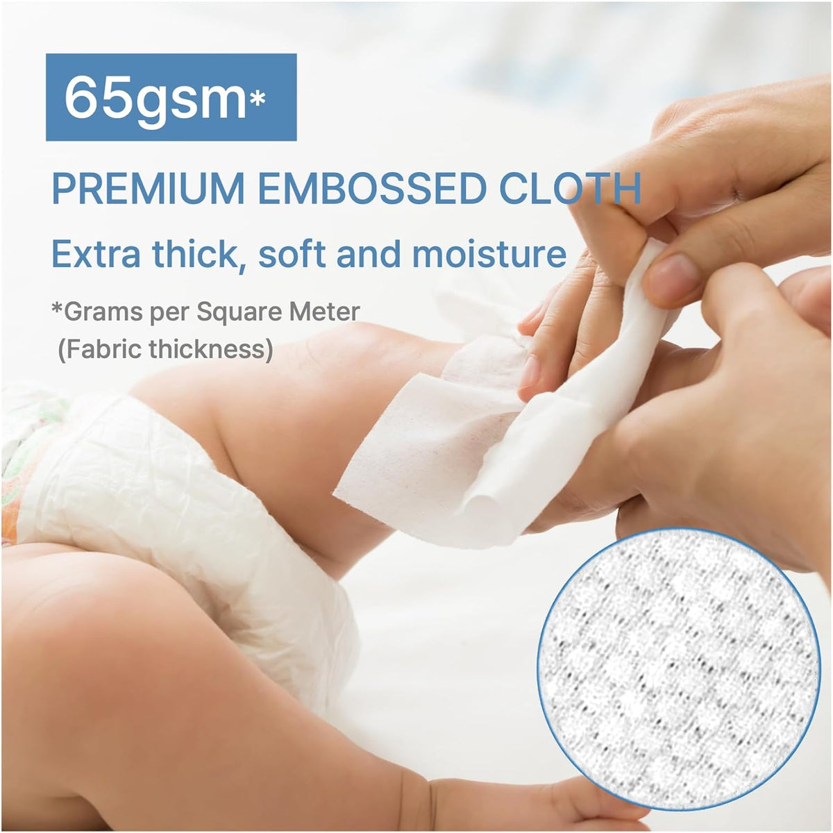 BEBESUP-Korea’s #1 Sensitive Baby Wipes -Hypoallergenic Water-based Unscented Alcohol-Free