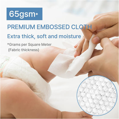 BEBESUP-Korea’s #1 Sensitive Baby Wipes -Hypoallergenic Water-based Unscented Alcohol-Free