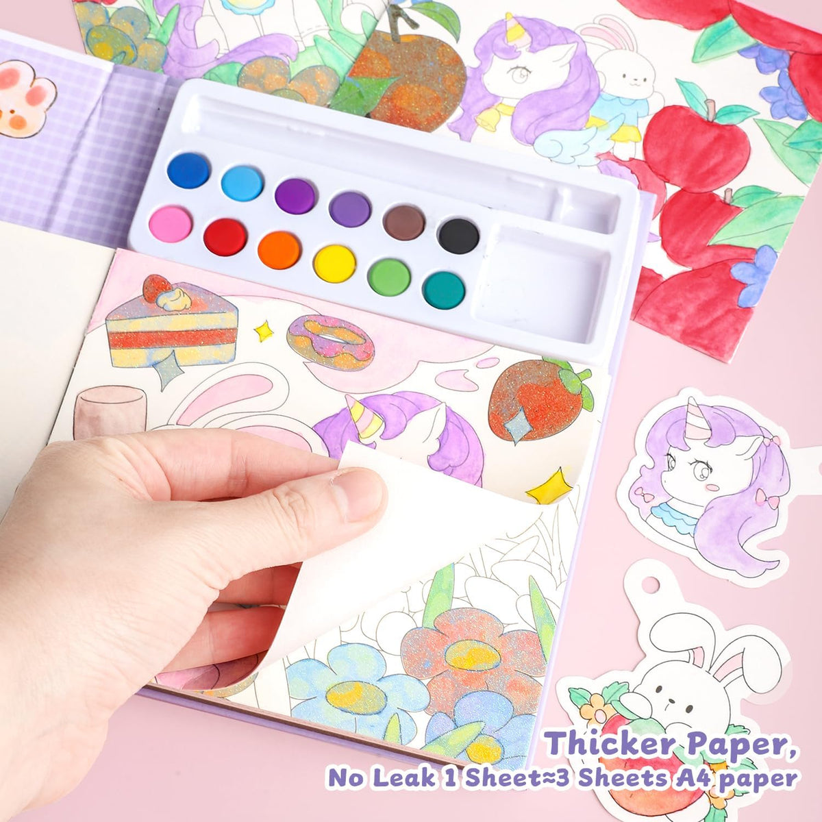 gesboole Paint with Water Coloring Books for Kids Ages 3-5, 4-8 – Cute Coloring Book for Teens,Arts