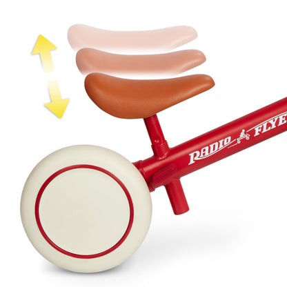 Radio Flyer Steady Start Balance Bike, for Kids Ages 1-3, Red