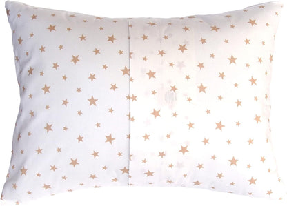 Toddler Pillow Case 13 x 18 - Star Pillow Case Cover Travel Size, Cotton Toddler Pillowcase Star