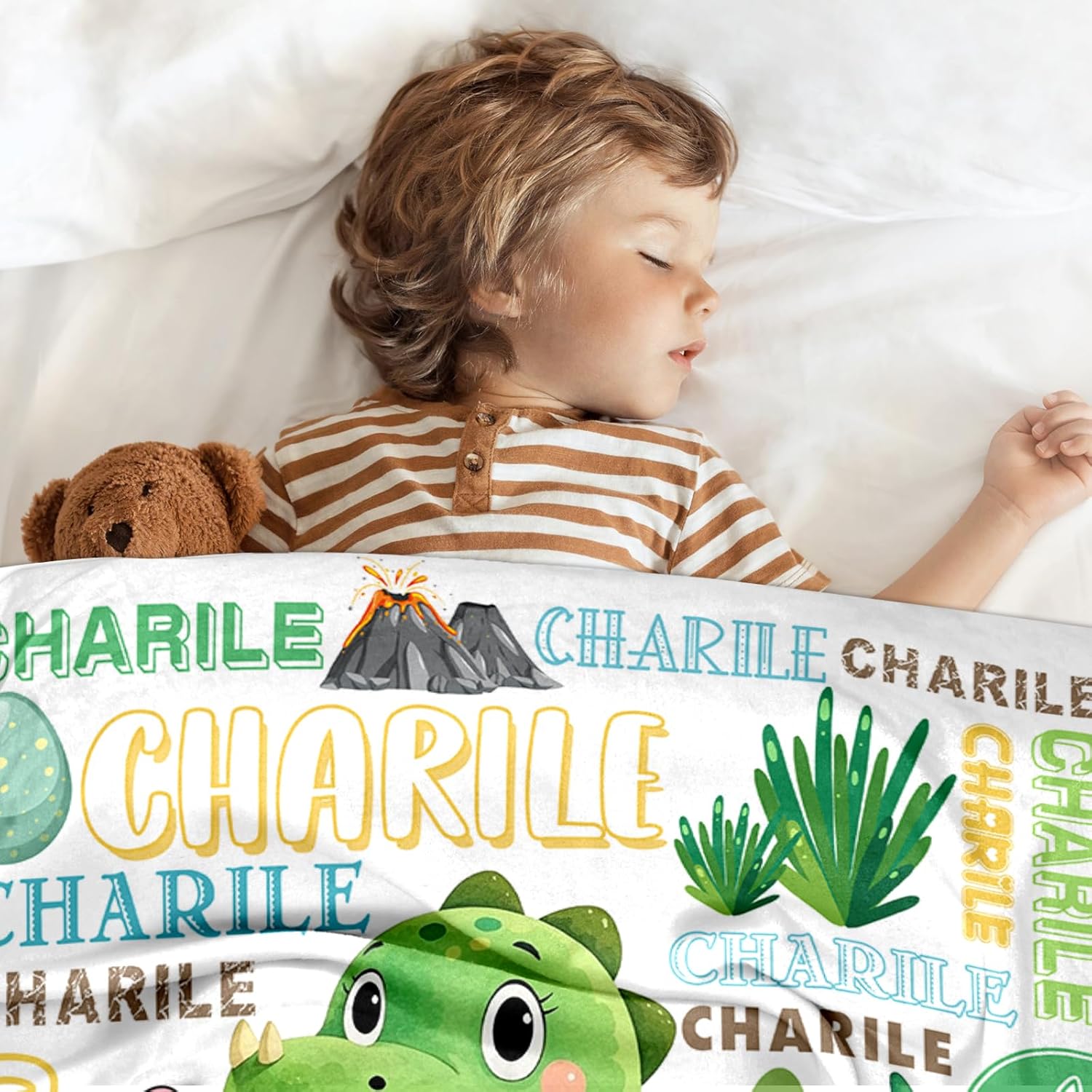 Ship Next Day, Personalized Baby Blankets - Printed in USA, Custom Name Blanket, Baby Blanket with