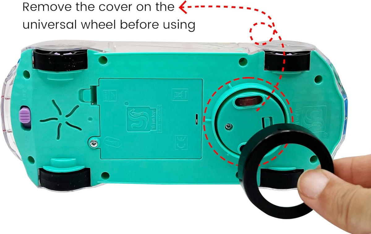 Light Up Transparent Sensory Car - Fun and Interactive Toy for Kids- Music Car with LED Light Up