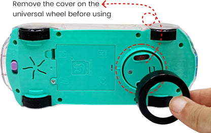 Light Up Transparent Sensory Car - Fun and Interactive Toy for Kids- Music Car with LED Light Up