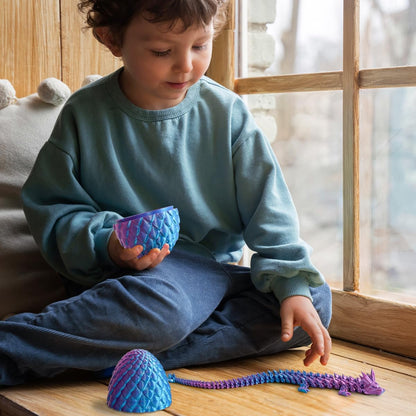 Dragon Eggs with Dragon Inside, 3D Printed Surprise Funny Gifts for Kids, Boys, Girls, Articulated