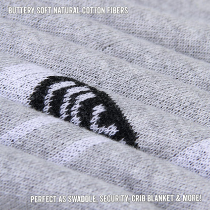 Knit Baby Swaddle Blanket - 100% Luxury Cotton Soft Cozy Receiving Swaddle Crib Stroller Blanket