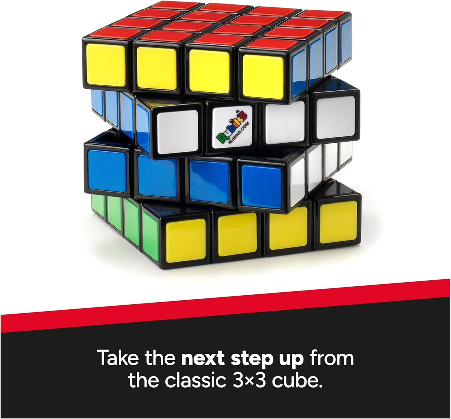 Rubik’s Master, The Official 4x4 Cube Classic Color-Matching Problem-Solving Brain Teaser Puzzle