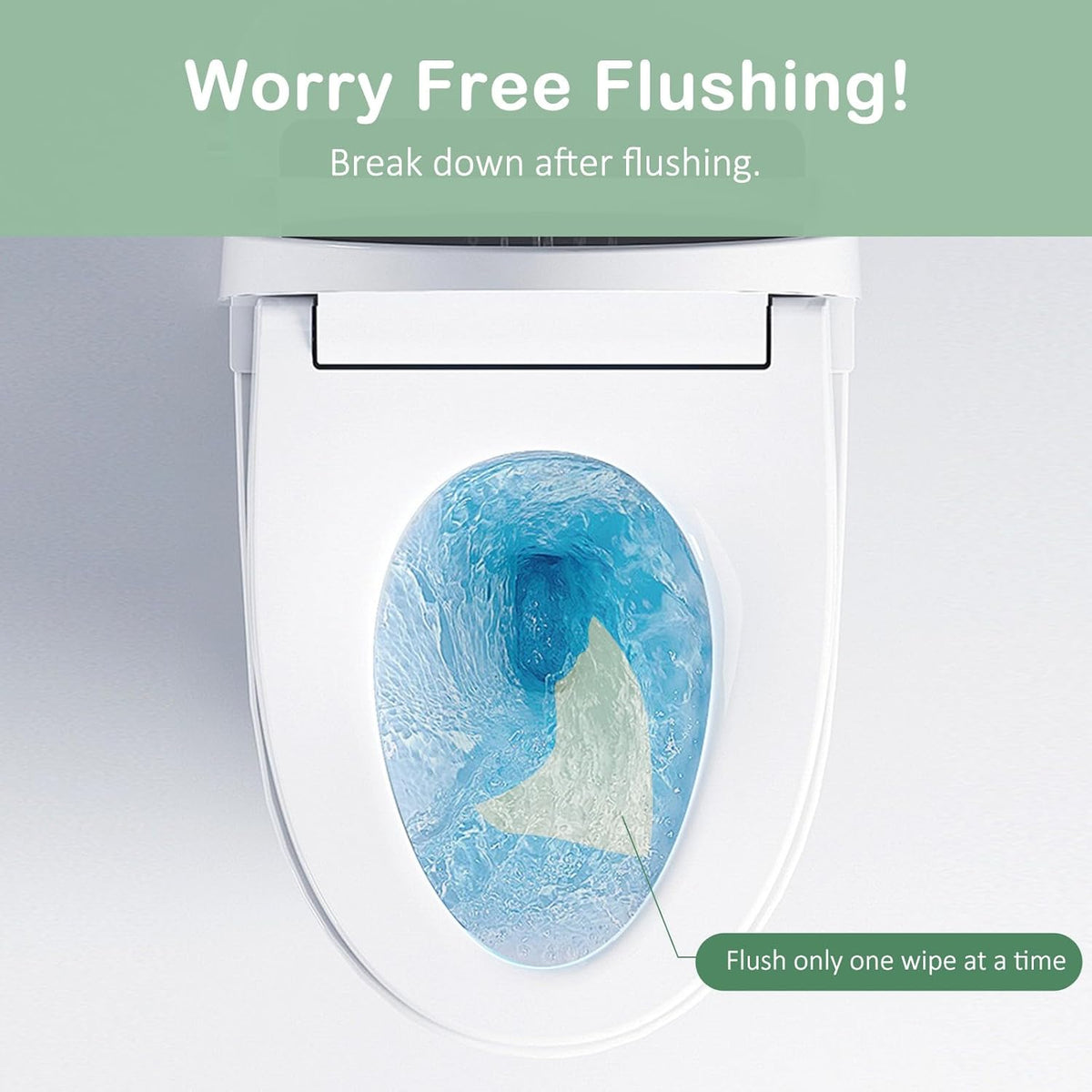 Bamboo Flushable Wipes,Septic Safe,Soft, Soothing Botanicals & Aloe, Unscented,Eco Friendly