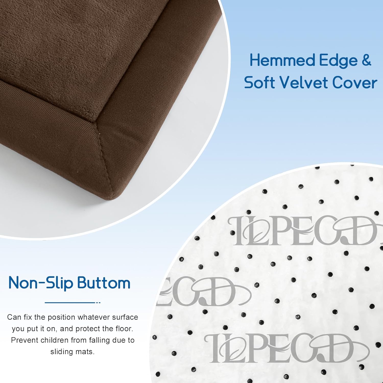 Baby Play Mat 1.2" Thick Memory Foam Nursery Rug Area Rug, 4’11” X 3’28” Yoga Mat Playmat Crawling