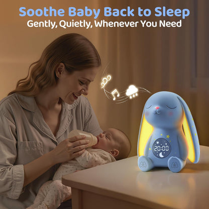 2025 Mom's Choice Awards | White Noise Sound Machine Baby with Night Light, Cry Detection,100