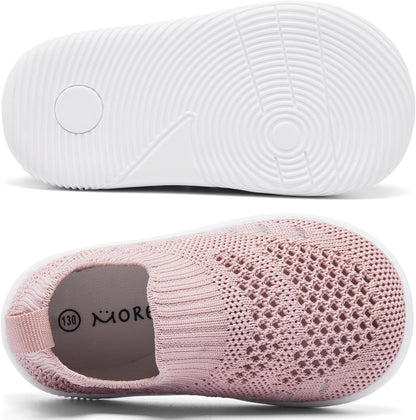 MORENDL Baby Toddler Walking Socks Non-Slip Breathable Unisex Casual Sneakers