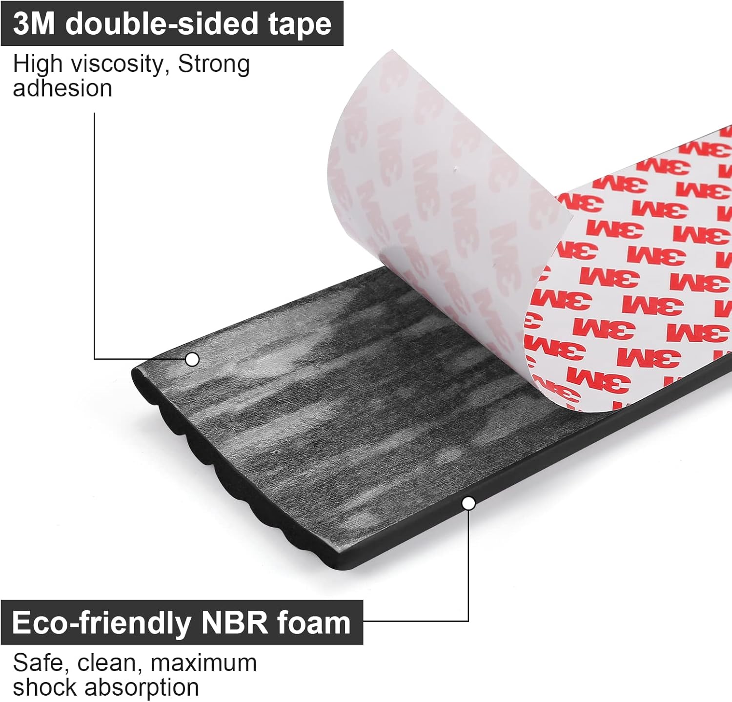 Upgrade Baby Proofing Edge Corner Protector, 16.4ft Edge Guards Padding with 3M Adhesive