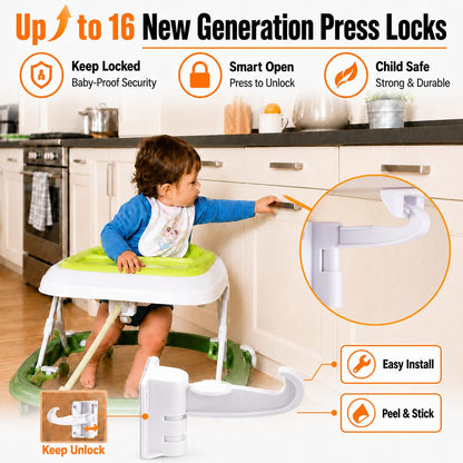 Baitiny Baby Proofing Kit, 85-Piece Set with Child Proof Cabinet Locks
