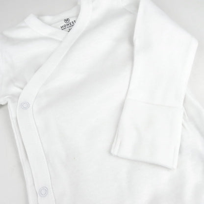 HonestBaby unisex-baby 3-pack Long Sleeve Side-snap Kimono Bodysuits Organic Cotton for Infant Baby