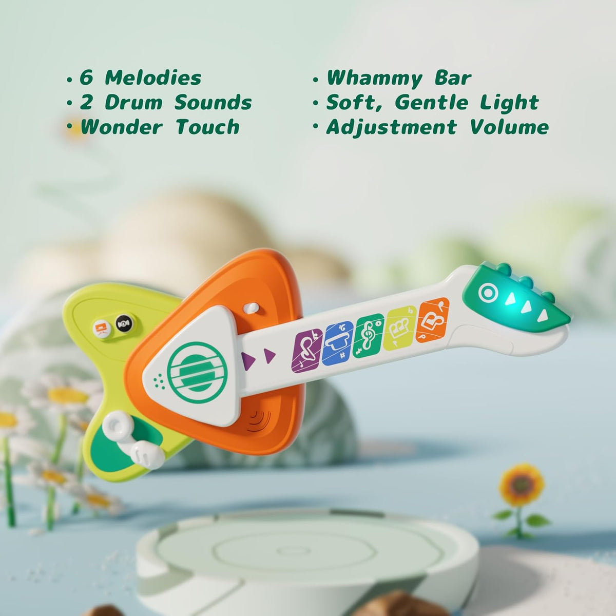 Toddler Baby Guitar Piano Keyboard for 1-3, Touch Baby Piano Guitar Toy for 1 Year Old Musical Toy