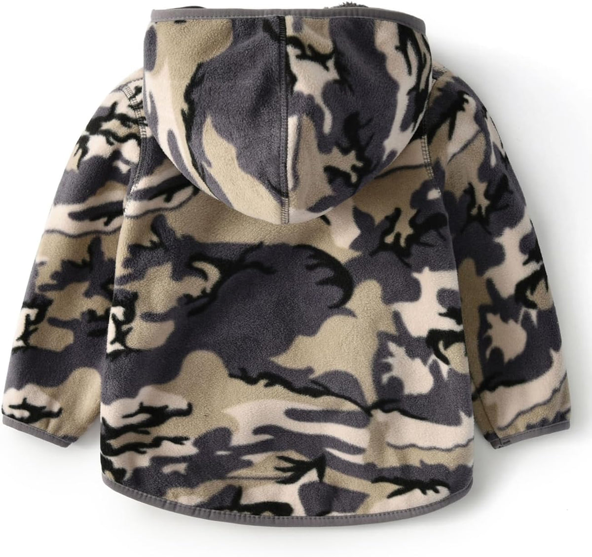Toddler Printed Polar Fleece hooded Jacket Baby Boys Girls Kids Winter Warm Spring Autumn Outerwear