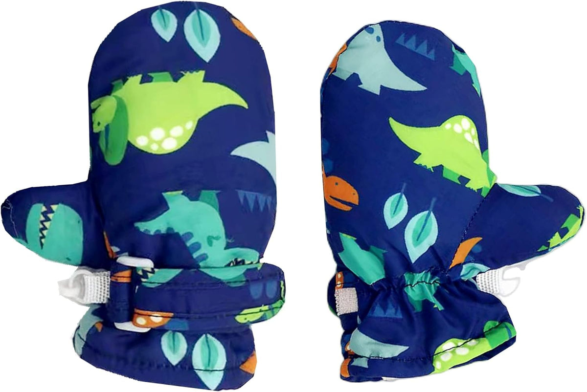 Toddler Gloves Kids Mittens Winter Warm Lined Fleece Gloves Waterproof Snow Baby Mitten for Boys