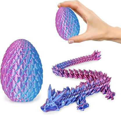Small Dragon Eggs with Dragon Inside, 3D Printed Surprise Funny Gifts for Kids, Articulated Dragon