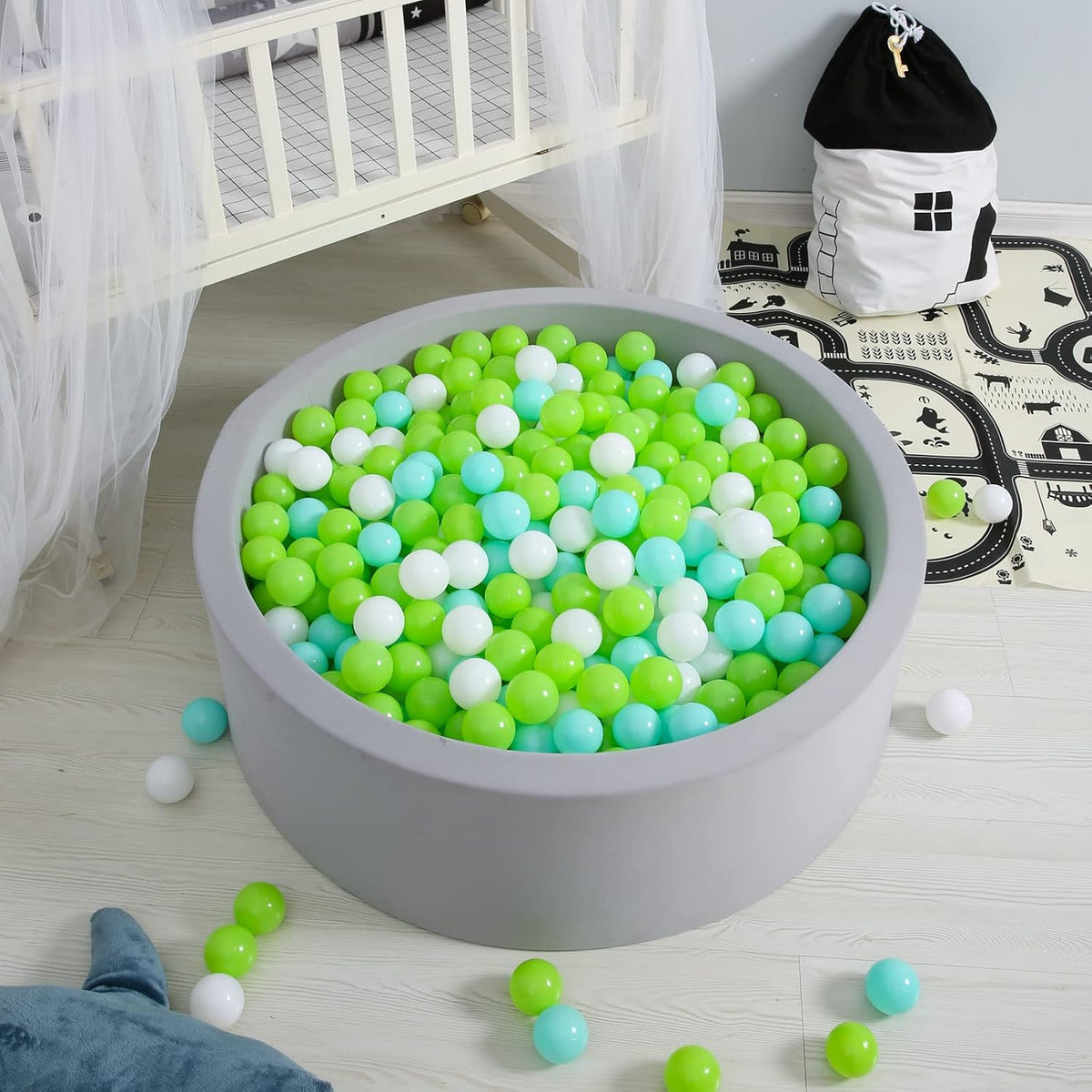 GOGOSO Ball Pit Balls for Toddlers, Green Balls for Ball Pool Birhtday Party Girls Kids with