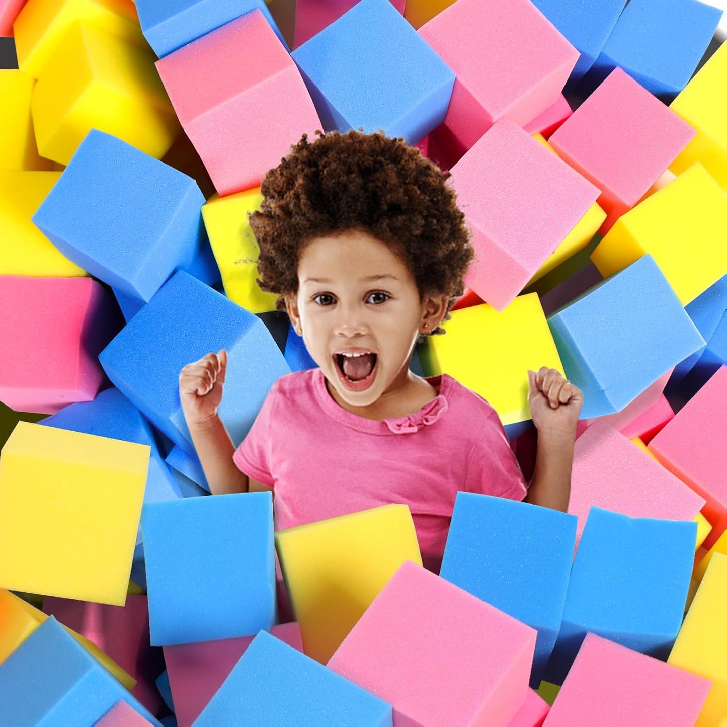 Foam Pit Cubes - 36 PCS 5 Inches Gymnastics Foam Blocks Trampoline Blocks, Multi-Sport Protective