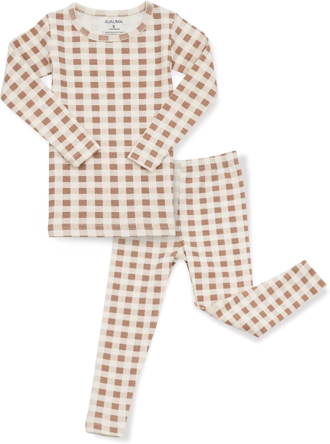 AVAUMA Baby Boys Girls Pajama Set 6M-7T Kids Cute Toddler Snug fit Pattern Design Pjs Cotton