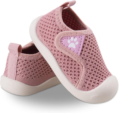 Charrost Toddler Baby Girl Boy First Walking Shoes Checkered Sneakers Sizes 3/4/5/6/7/8T. Soft