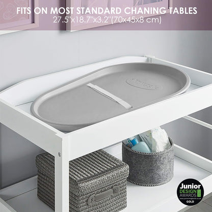 Changing Essentials Bundle - Squishy Changing Mat Grey + Eco-Touch Diaper Bin + Better Bag Liners
