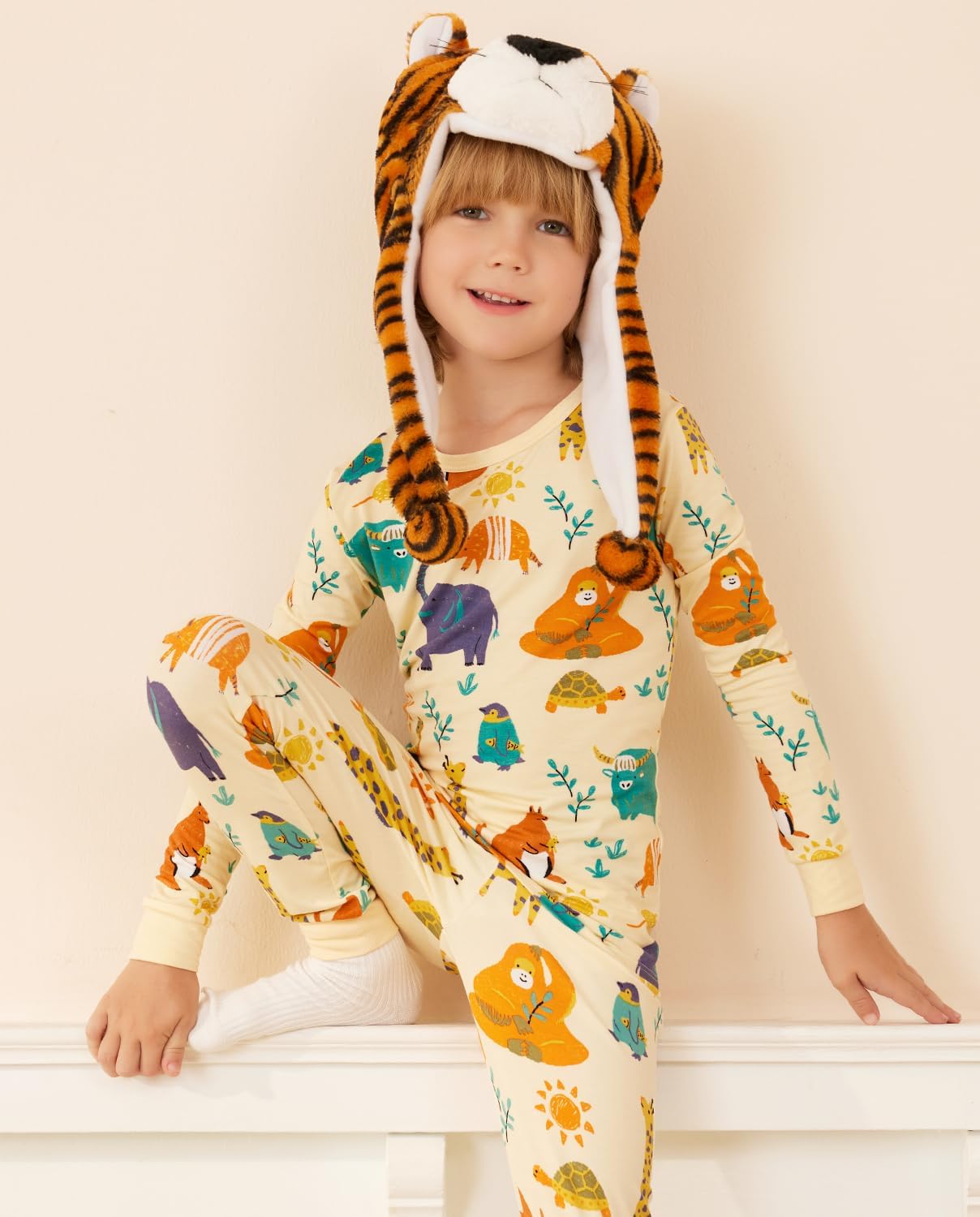 Bamboo Viscose Toddler Pajamas Boys Girls Baby 12M-8Y Pjs Sets Kids 2pcs Snug fit Long-Sleeve