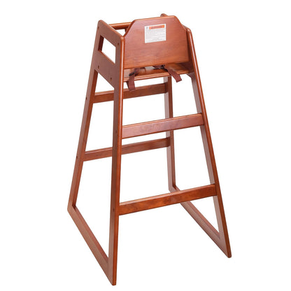 Stager Direct, Seating Ready-to-Assemble Restaurant Wood Bar Height High Chair, Baby Highchairs
