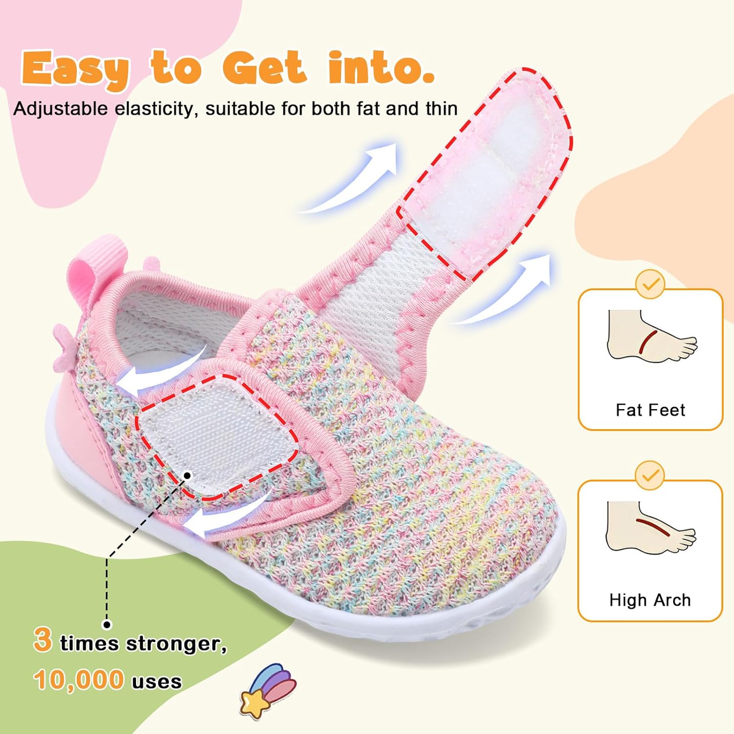 FEETCITY Baby Walking Shoes Barefoot Baby Shoes Infant Sneakers Newborn Crib Shoe Lightweight