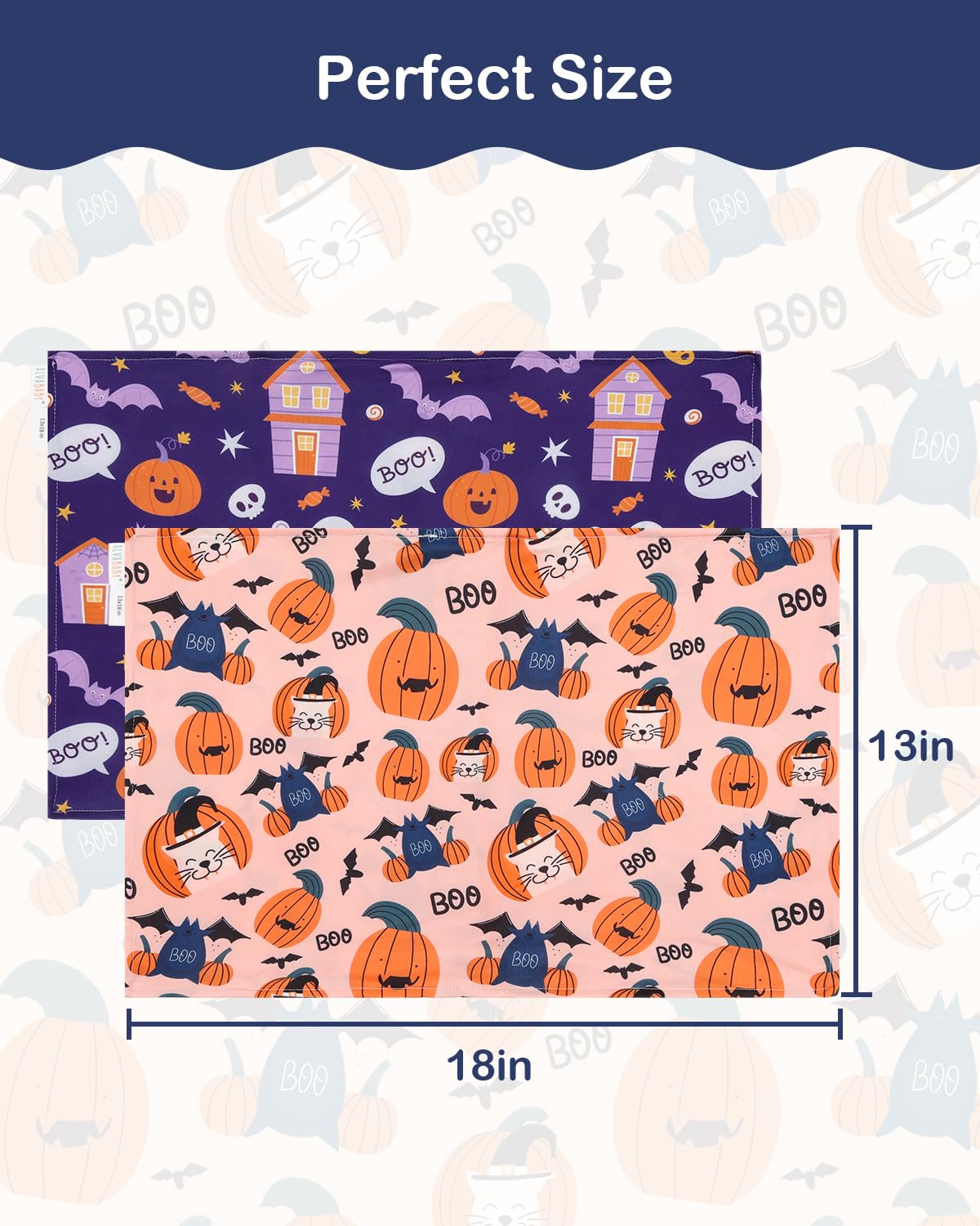 ALVABABY Toddler Pillowcases Stretchy Soft Kids Pillow Cover 2 Pack Fit 13"x 18" or 12"x16"