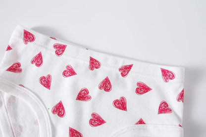 Cadidi Dinos Little Girls' Soft Cotton Underwear Kids Cool Breathable Comfort Panty Briefs Toddler