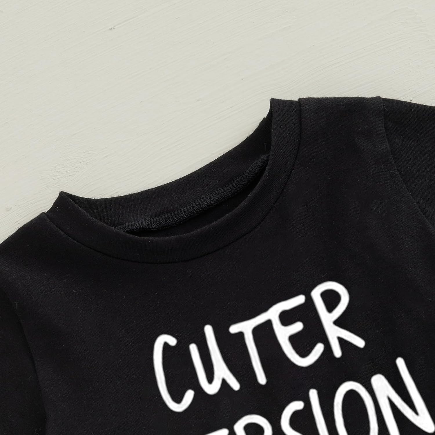 wdehow Toddler Kids Baby Boy Summer Clothes Sets 1T 2T 3T 4T 5T Letter Print Short Sleeve Tops