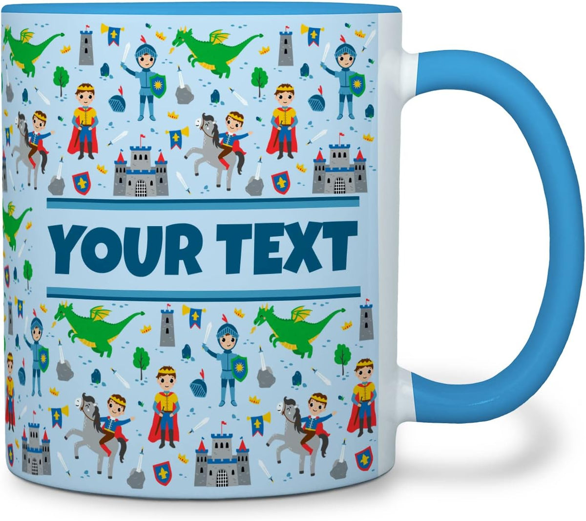 Personalized Mug for Kids - Princes - Custom Name/Text, Ceramic Hot Chocolate/Cocoa/Coffee Cup for