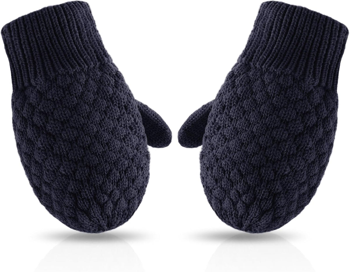 Baby Knit Mittens Toddler Boys Girls Gloves Winter Infant Newborn No Scratch Mitten 0-3 Years