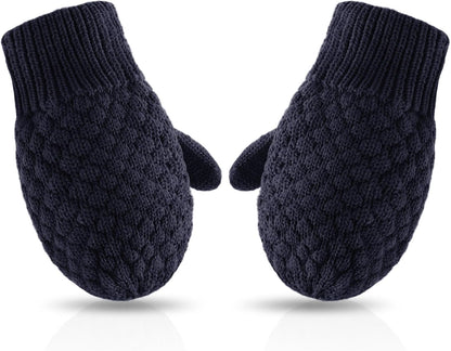 Baby Knit Mittens Toddler Boys Girls Gloves Winter Infant Newborn No Scratch Mitten 0-3 Years