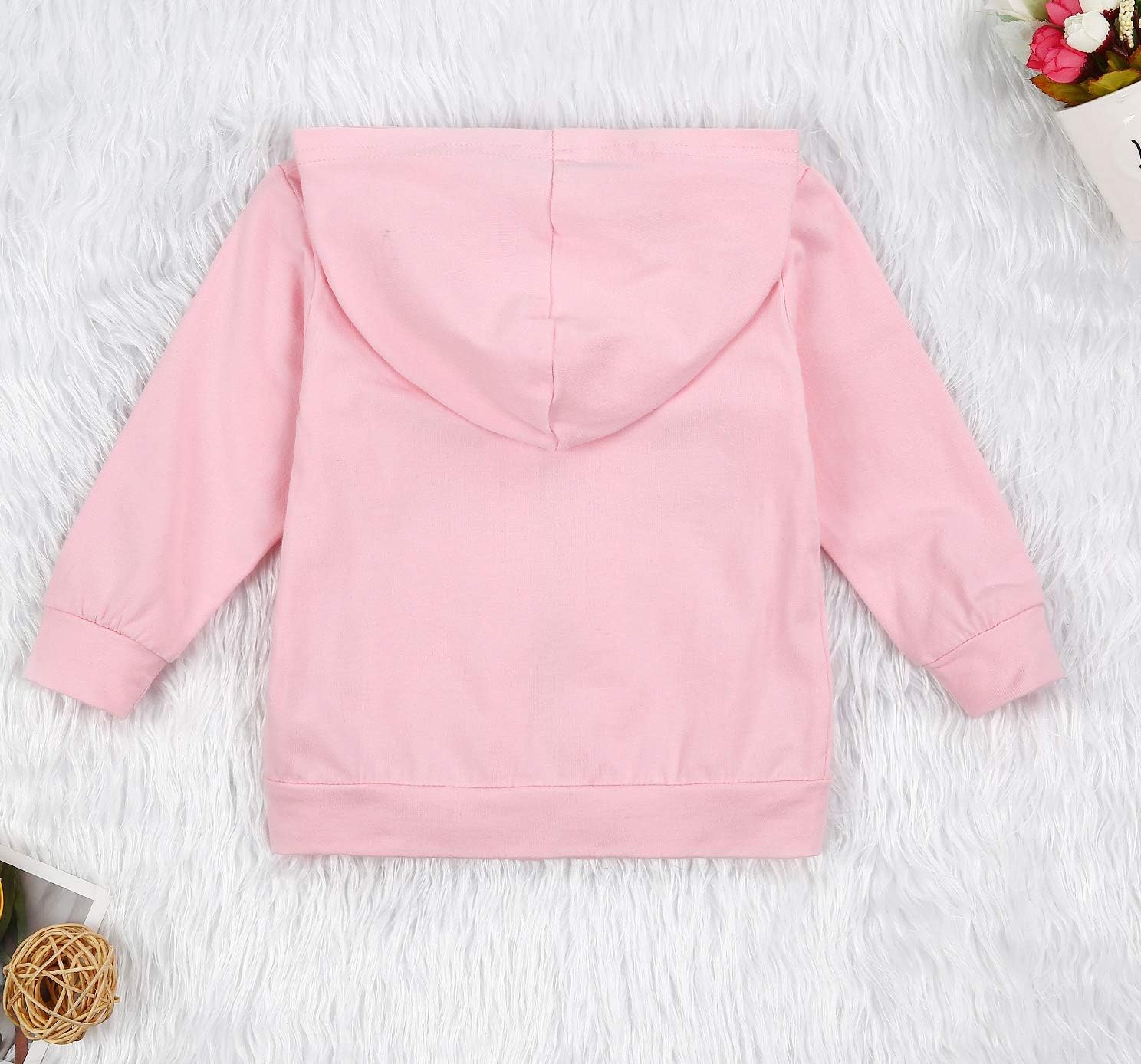 Imcute Baby Zip Up Hoodie, Unisex inflant Toddler Long Sleeve Sweatshirts Lightweight Jacket Hooded