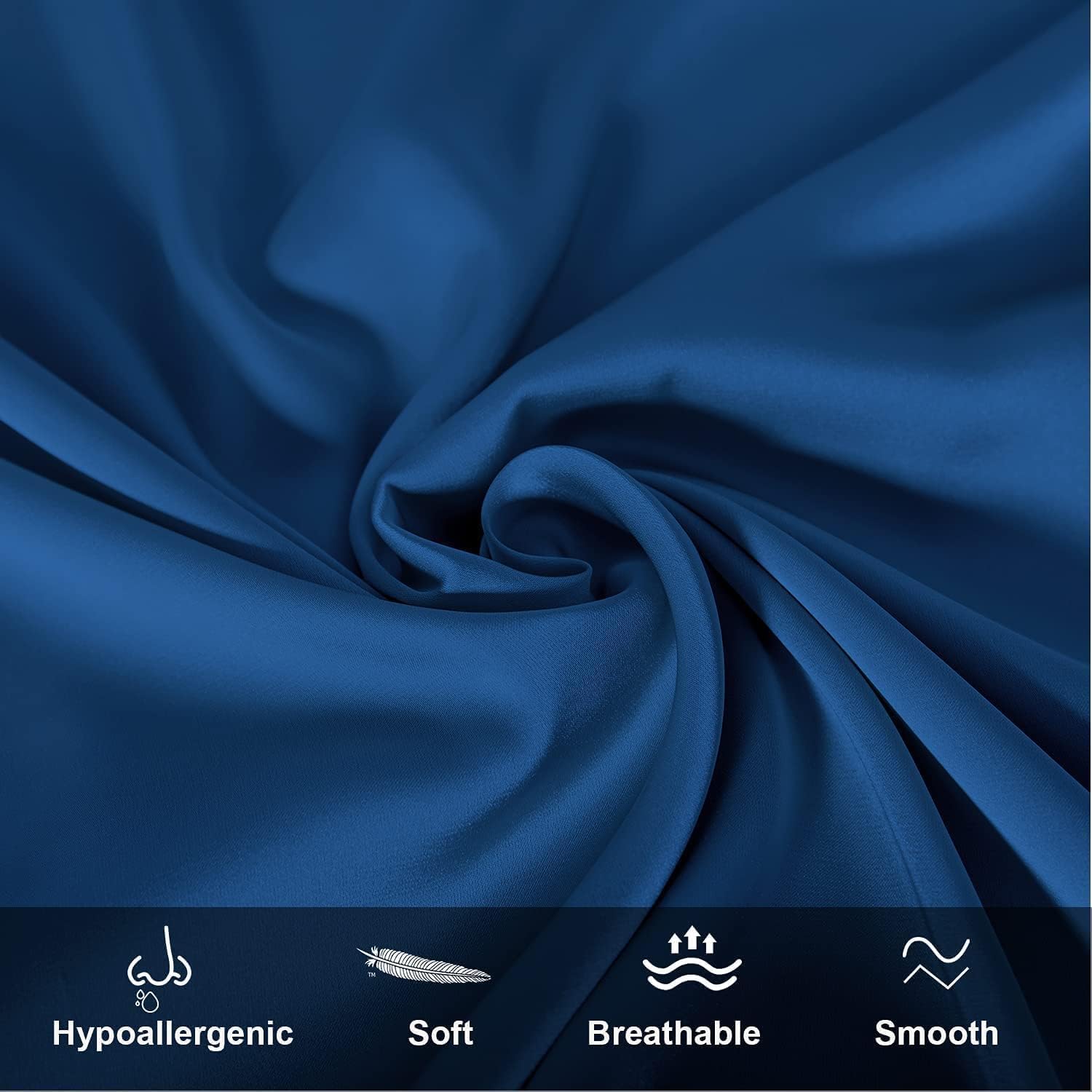 Mulberry Silk Pillowcase for Hair and Skin,Cooling Silk Pillow Case with Hidden Zipper,Allergen