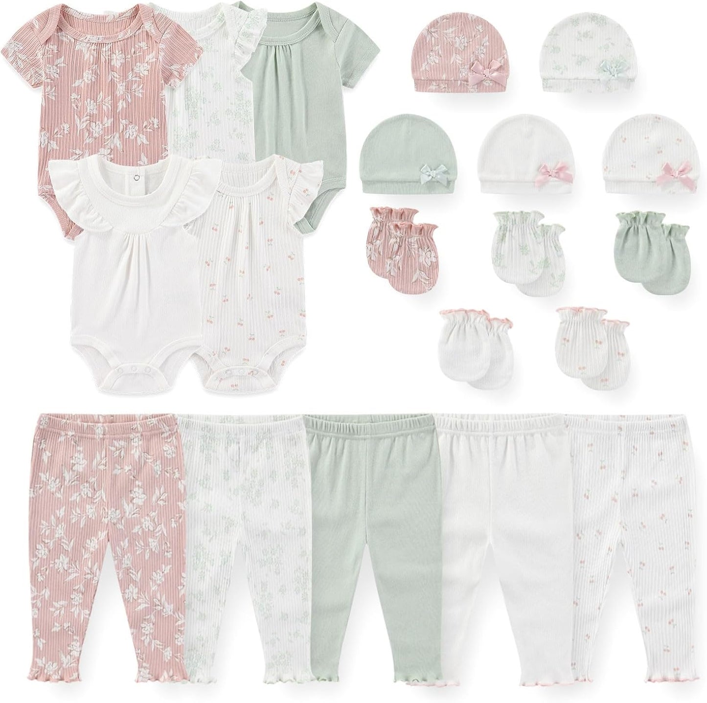 Unisex Baby Boy Girl Bodysuits Sets 20 Pack Cotton Casual New Born Clothes Comfort Infant Outfit