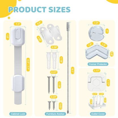 4our Kiddies 56-Piece Baby Proofing Kit & Child Safety Essentials