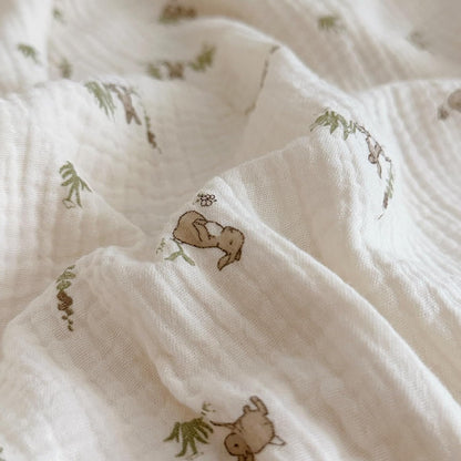 BuLuTu Muslin Toddler Pillowcase for Crib Cot Cradle, Soft Thin Kids Pillow Cover for Girls Boys