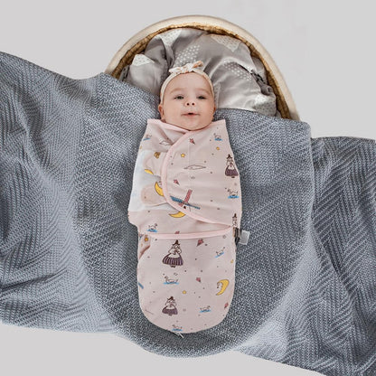 HOUSBAY 100% Cotton Baby Swaddle Sleep Sacks for Newborn Swaddling Blankets Adjustable 2-Way Zipper