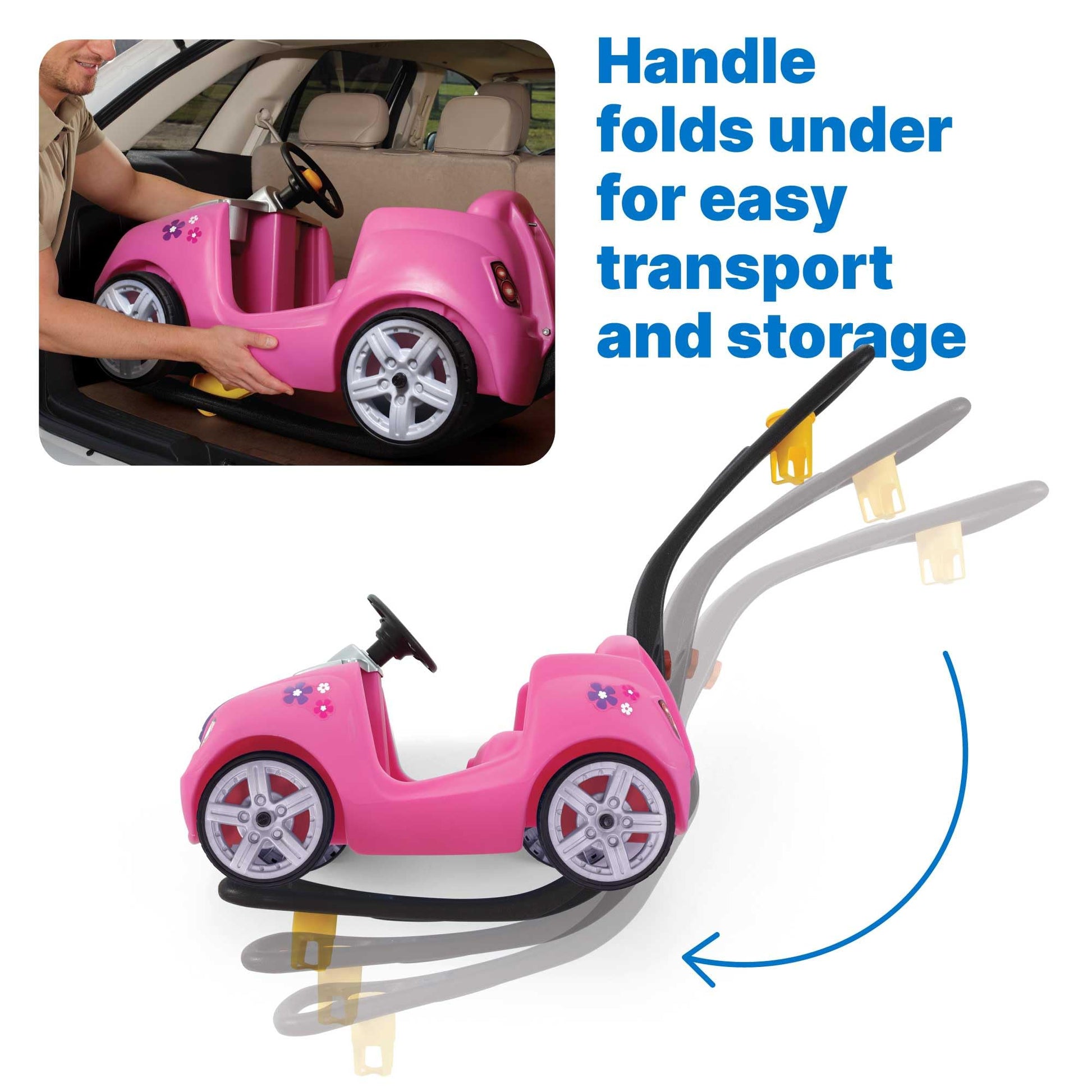 Step2 Whisper Ride II Kids Push Cars, Ride On Car, Seat Belt, Horn, Toddlers Ages 1.5 – 4 Years