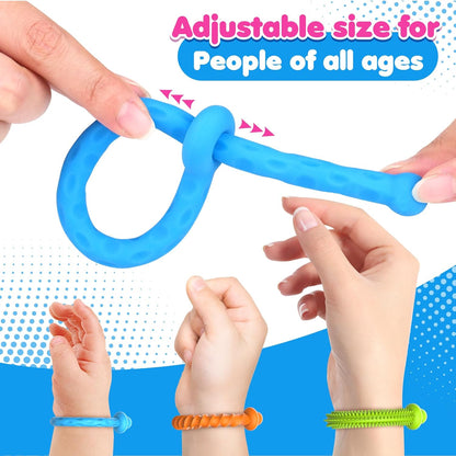 Sensory Toys Fidget Stretchy Strings: Fidget Toys Bracelet for Kids Calming - Adjustable Sensory