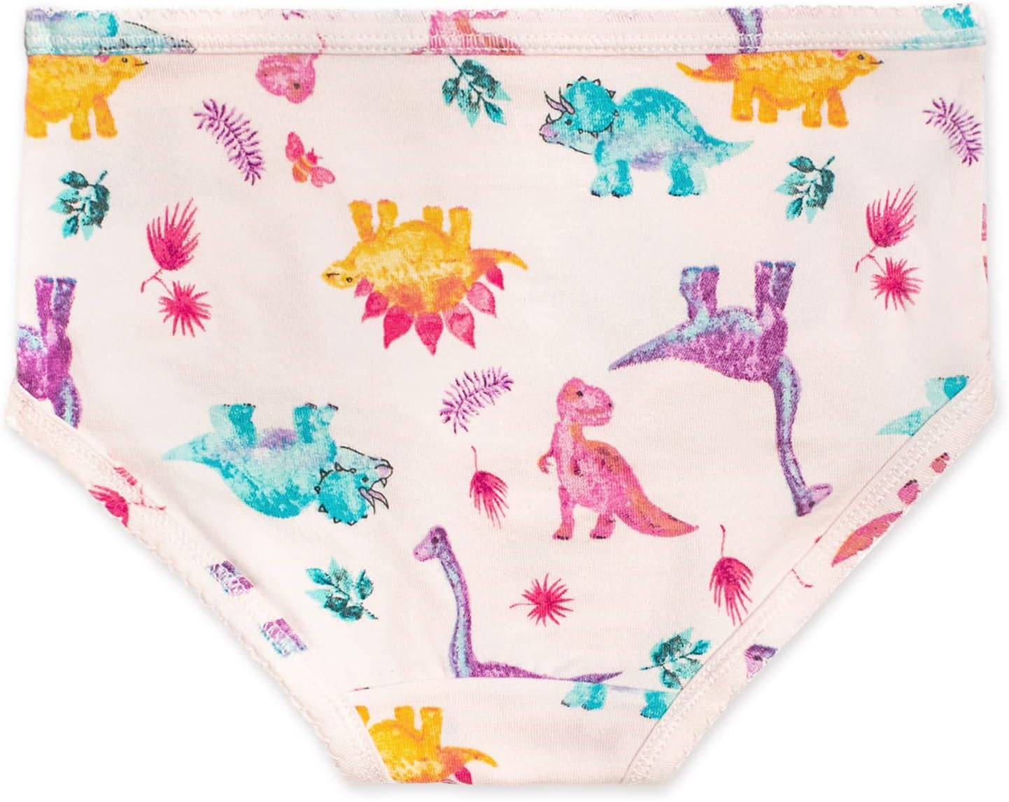 Burt's Bees Baby Toddler Girls' Underwear Set of 5 - Solids, Stripes,Prints, Tag-Free with Sizes