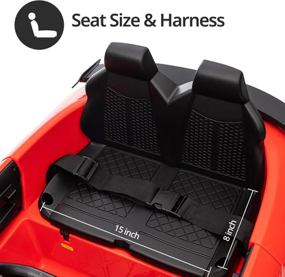 Electric Car for Kids, Licensed Audi 6V Kids Ride on Car Toy for Toddlers with Remote - Red