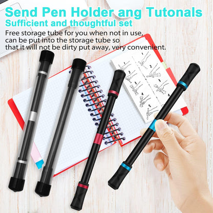 4 Pieces Pen Spinning Spinner Pen Gaming Pen Spinning Mod Gaming Spinning Pens Flying Spinning Pen