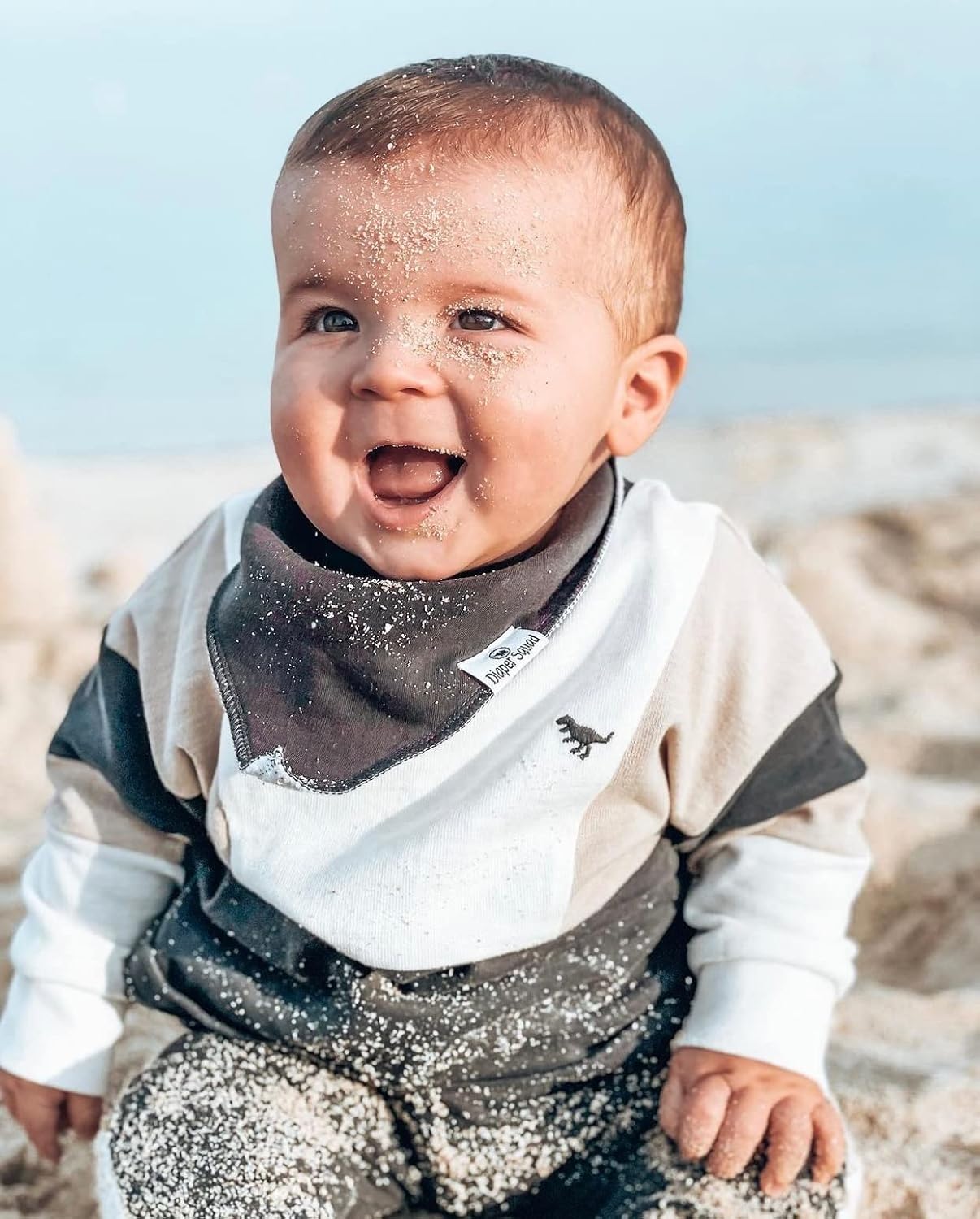 DiaperSquad's Baby Bibs for Drooling and Teething, Bibs for Boys, Baby Girl - Solid Cotton Baby