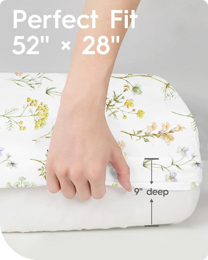Crib Sheets for Boy Girl, Premium Soft Butterfly Crib Mattress Fitted Sheet, Ultra Breathable Baby
