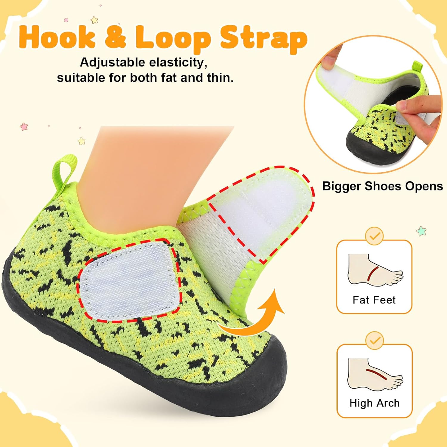 FEETCITY Baby First Walking Shoes Wide Baby Shoes Infant Sneakers Newborn Crib Shoe Barefoot